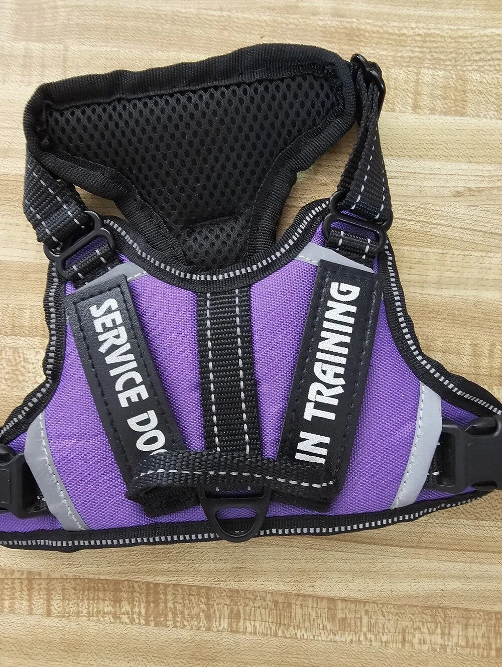 RAD NEW Purple Service Dog Vest Harness XS Puppy Toy Breed Retro Cute Adjustable